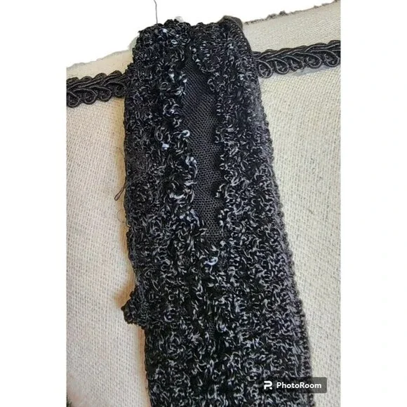 Exist Black Embroidered Boho Dress One Size Flowy Hippie - Picture 3 of 8